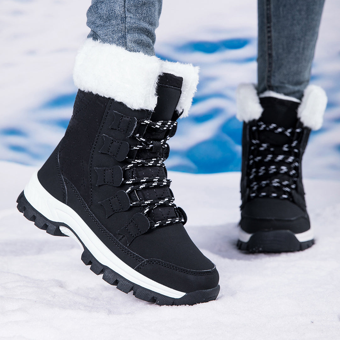 Damen Isolierte Winterstiefel mit rutschfester Sohle und weichem Innenfutter Drune