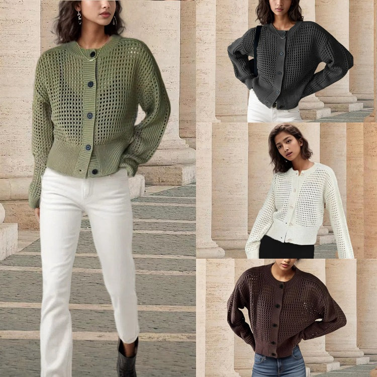 Damen luftiger Strickcardigan Drune