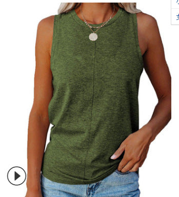 Damen Ärmelloses T-Shirt mit elegantem Schnitt Drune