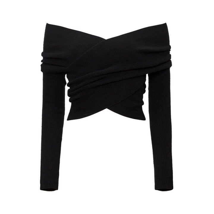 Damen Übergroßes Wickelpullover Drune