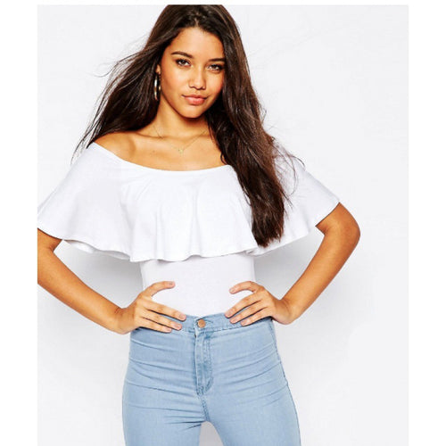Damen Badeanzug mit voluminösem Rüschendesign Drune