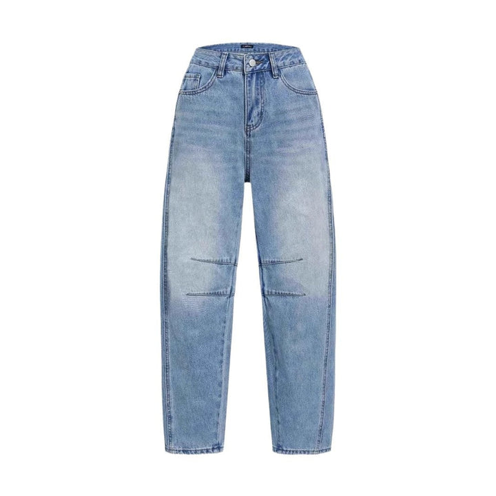 Damen Hoch Taillierte Baggy Jeans Drune