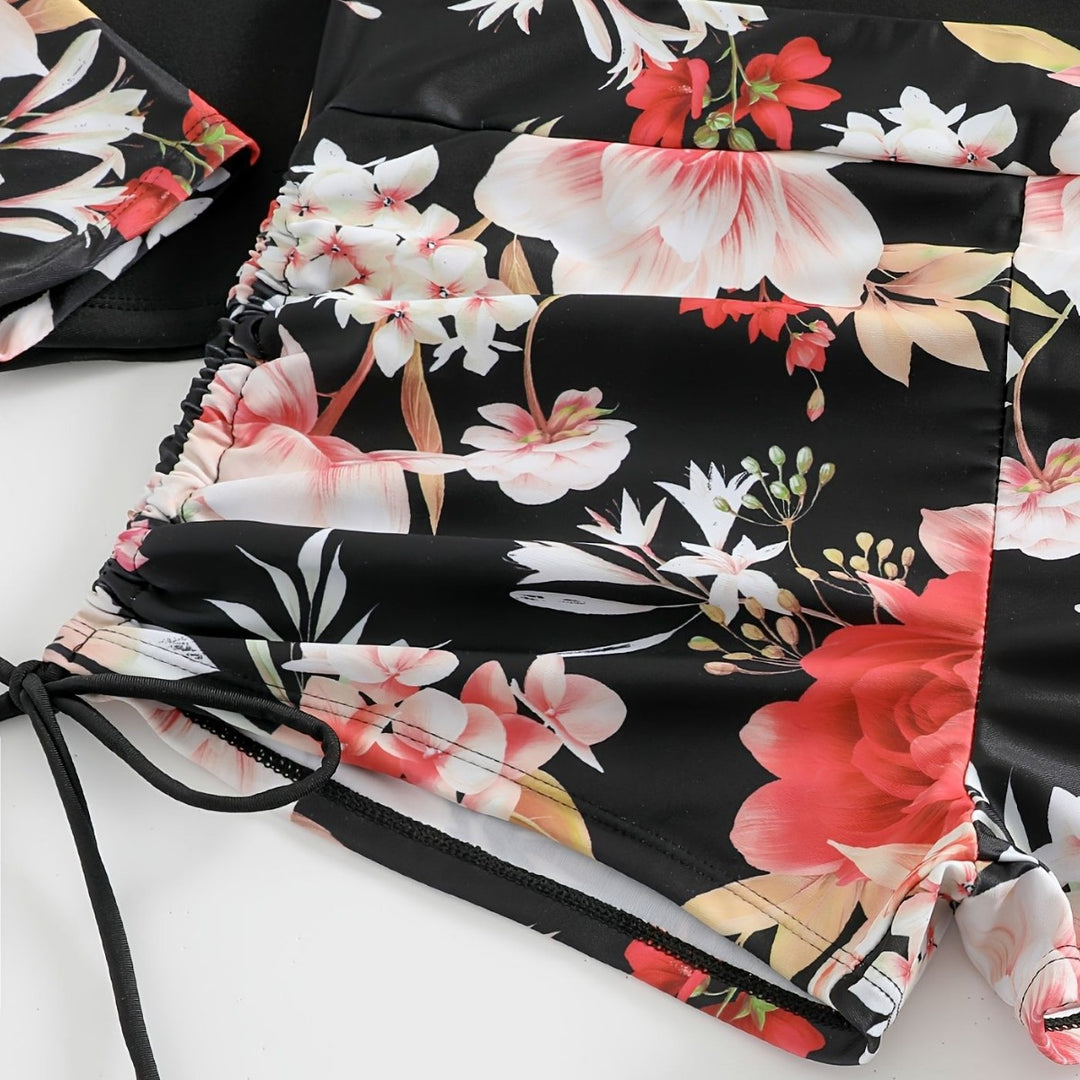 Damen Rashguard und Badeshorts Set Drune