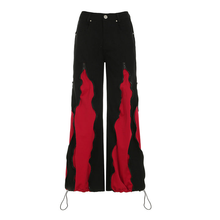 Damen sportliches Crop-Top mit modernem Print und schmalen Trägern Drune