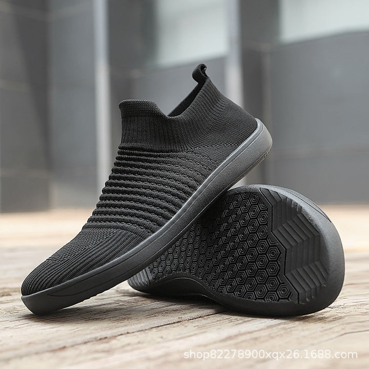Unisex nan sockenähnlicher Stricksneaker mit elastischem Schaft und rutschfester Gummisohle Drune