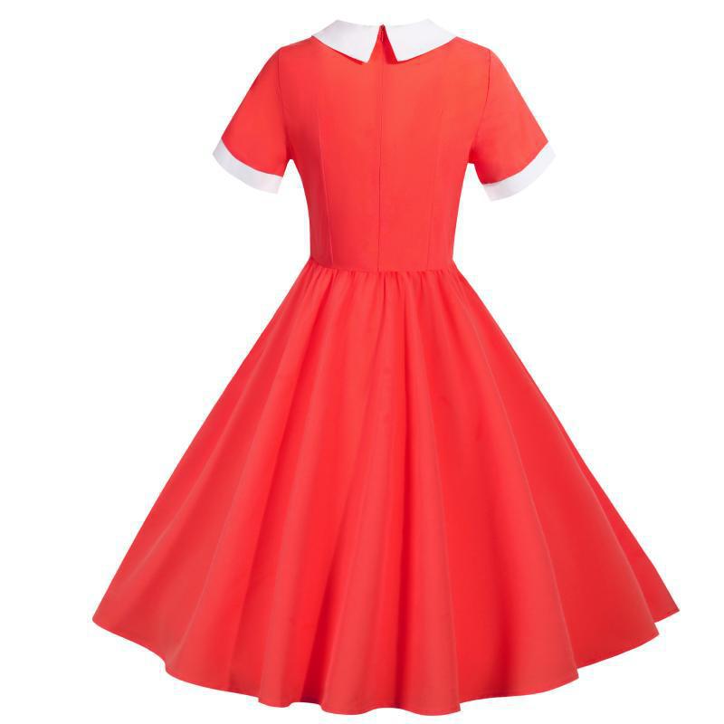 Damen Midikleid mit klassischem Wickeldesign und Taillenbindung Drune