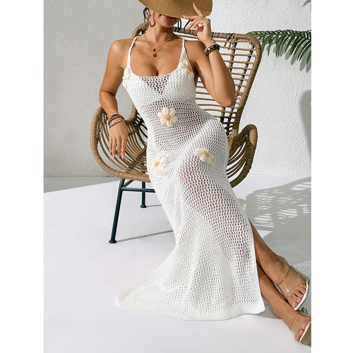 Damen Strandkleid mit Blumenmuster Drune