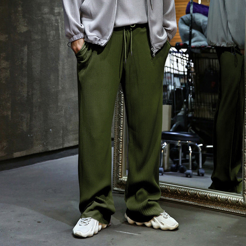 Herren lässige Strickhose mit elastischem Bund und praktischen Eingrifftaschen Drune