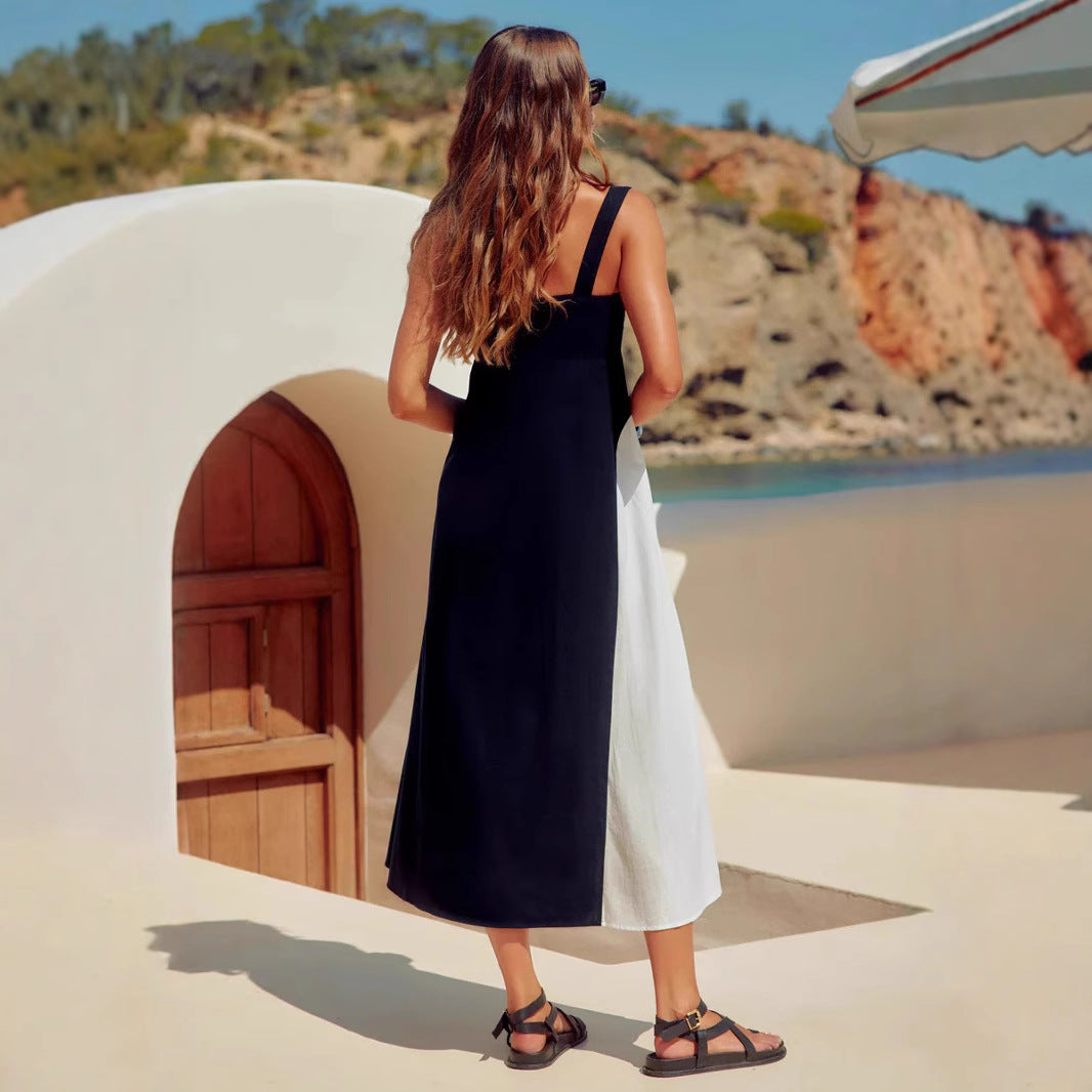 Damen Maxikleid aus atmungsaktivem Stoff Drune
