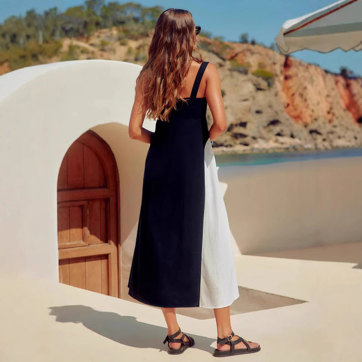 Damen Maxikleid aus atmungsaktivem Stoff Drune