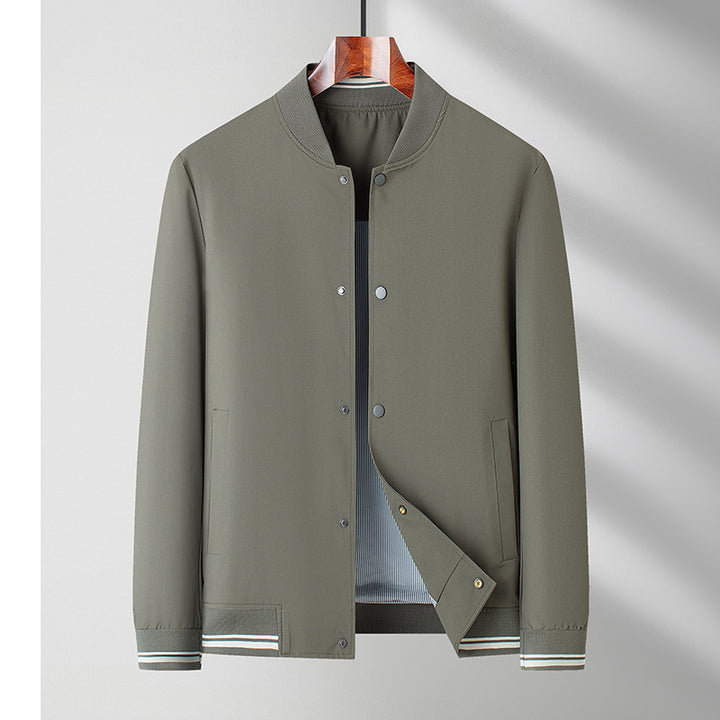Herren sportliche Bomberjacke mit modernem Stehkragen und eleganten Akzenten Drune