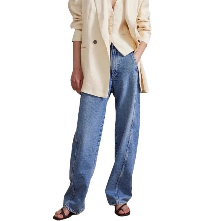 Damen Hoch geschnittene Mom-Jeans Drune