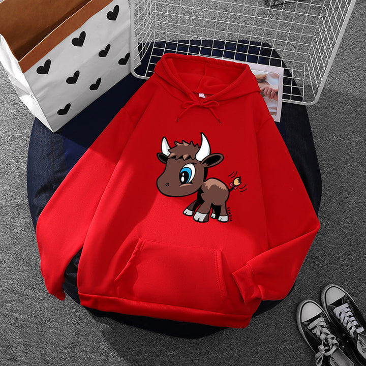Damen Kapuzenpullover mit verspieltem Tiermotiv Drune