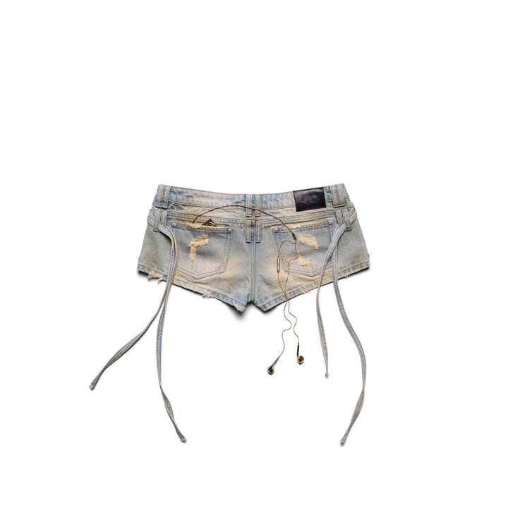 Damen Stylish Denim-Shorts mit verstellbarem Bund Drune