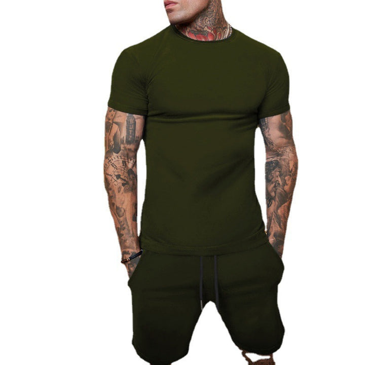 Herren sportliches T-Shirt und Shorts Set Drune
