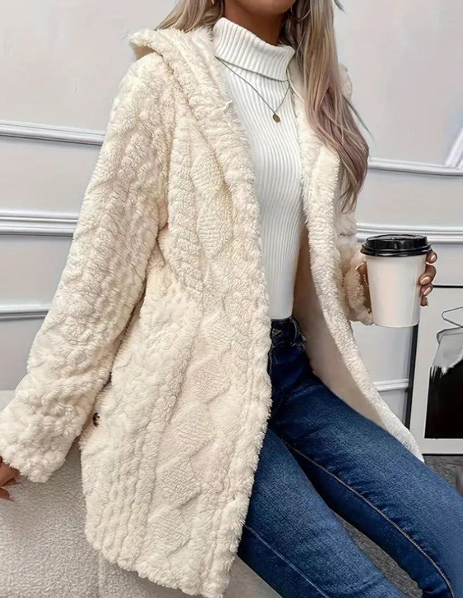 Damen Kuschelige Teddyjacke Drune
