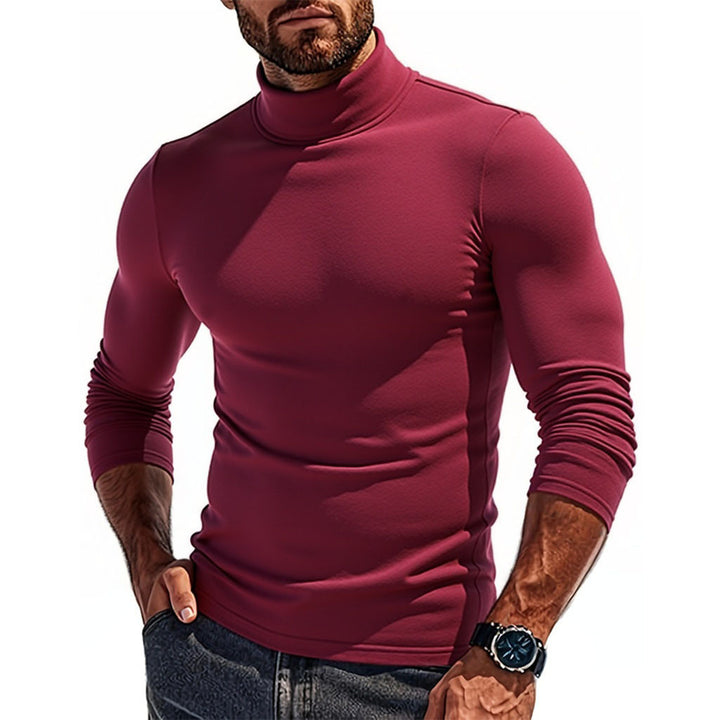 Herren Rollkragenpullover aus elastischem Material Drune