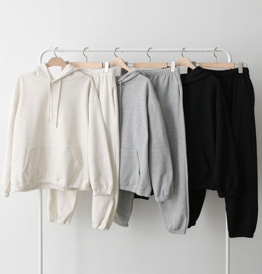 Damen Bequeme Kapuzenpullover mit Taschen und elastischen Bündchen Drune