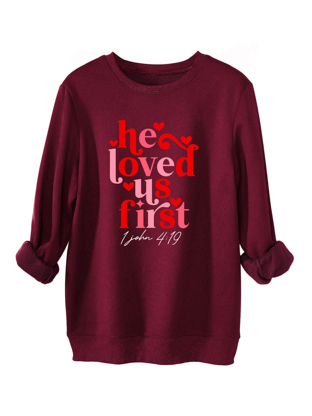 Damen Sweatshirt mit freundlichem Spruch und lässigem Schnitt Drune
