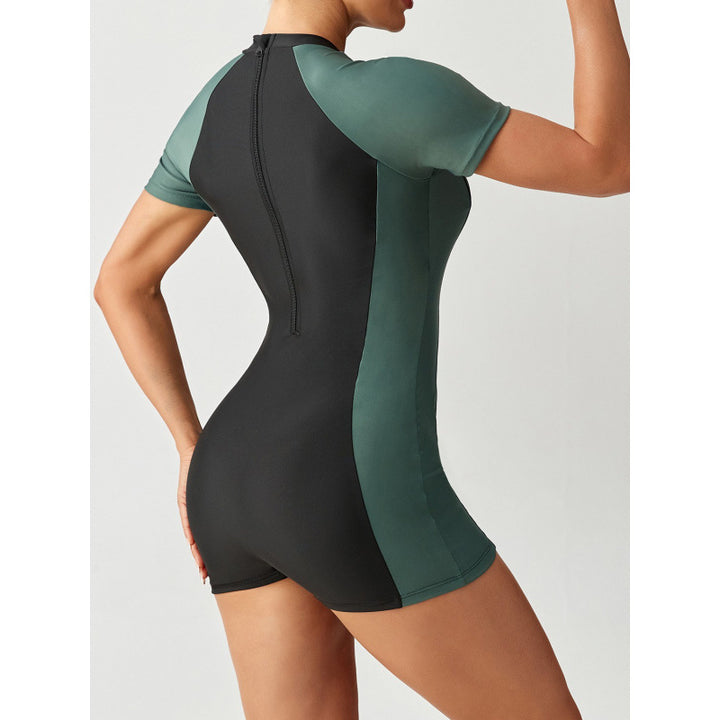 Damen Schwimmanzug mit kurzem Arm und figurformendem Schnitt Drune