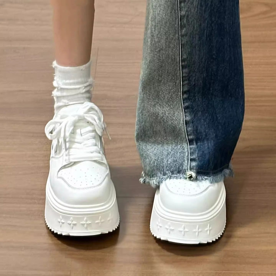 Damen High-Top Platform Sneakers mit modischem Design und komfortabler Dämpfung Drune