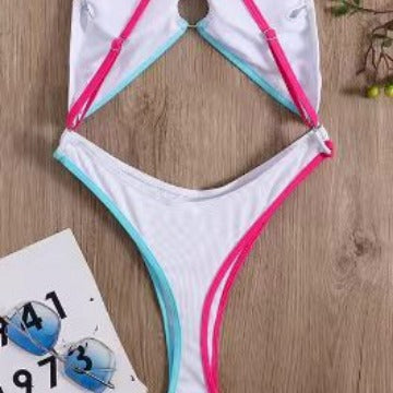 Damen Badeanzug mit verführerischem Cut-Out und modischen Akzenten Drune