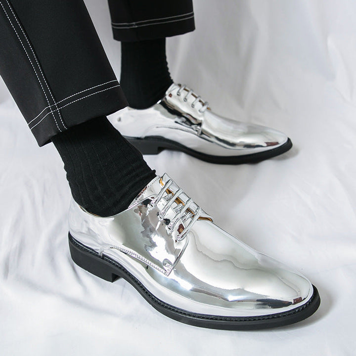 Damen Elegante und glänzende Schnürschuhe Drune