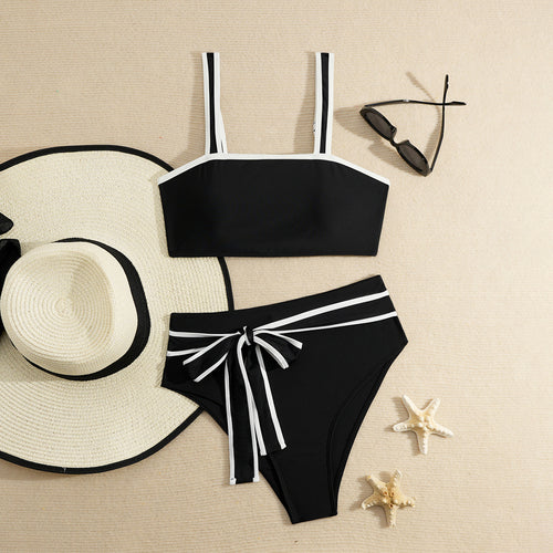 Damen Sportliches Bikini-Set mit verstellbaren Trägern Drune