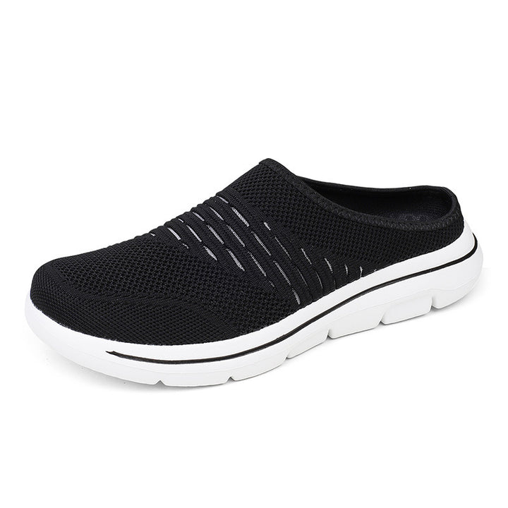Damen nan atmungsaktive Strick-Slipper Clog mit orthopädischem Memory-Schaum-Fußbett Drune