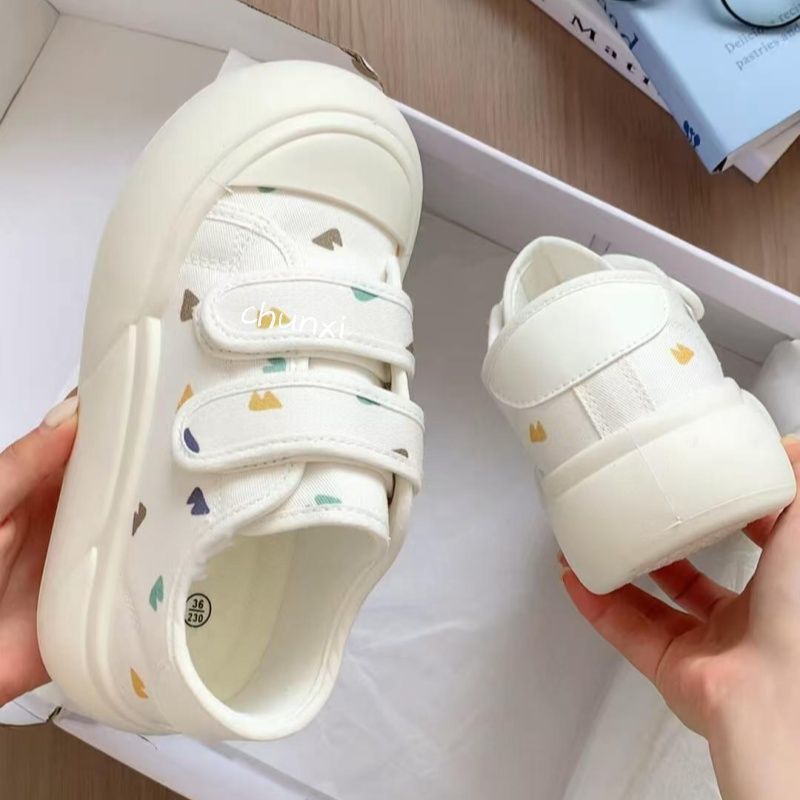 Damen Sneakers mit doppeltem Klettverschluss und floralen Details Drune