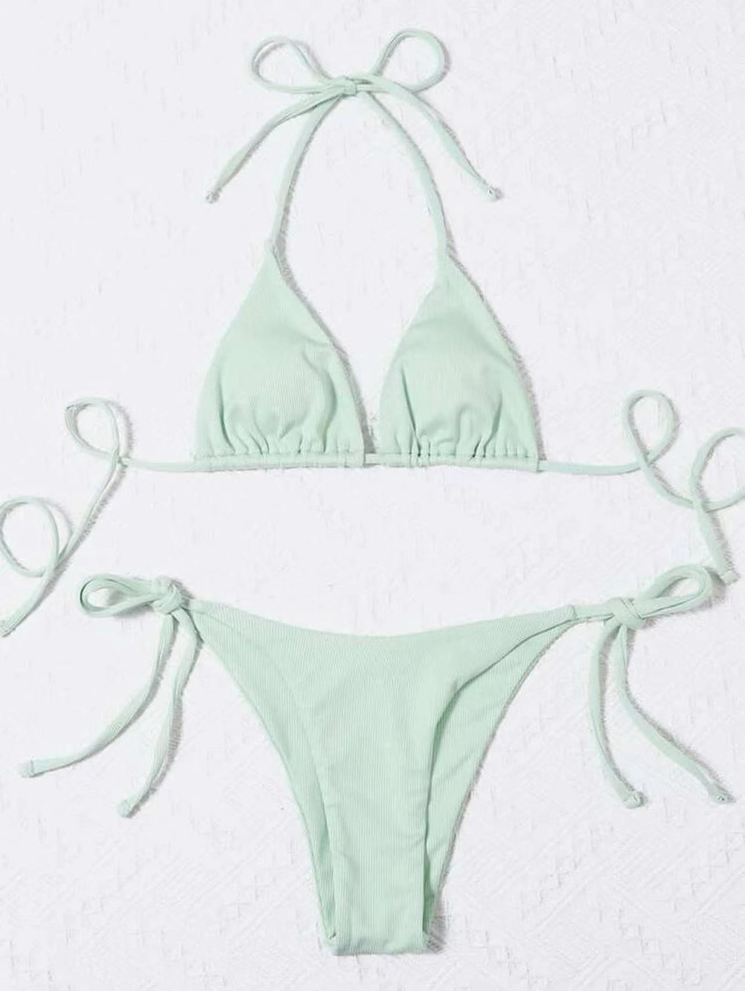 Damen Triangel-Bikini mit verstellbaren Bändern und raffinierten Schnürdetails Drune