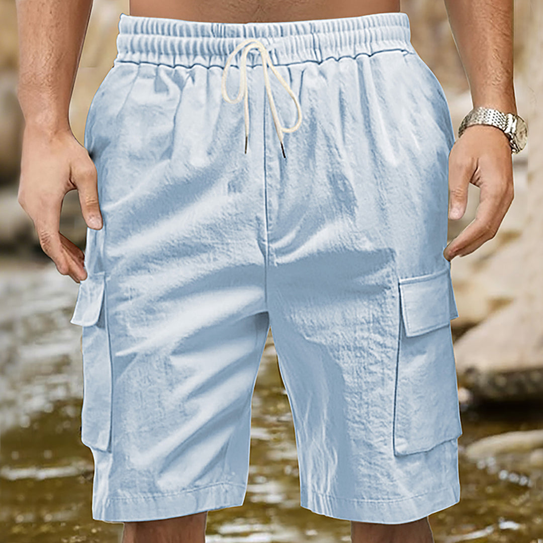 Herren Cargo-Shorts mit praktischen Seitentaschen und elastischem Bund Drune