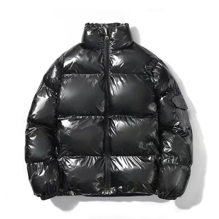 Unisex nan gepolsterte Steppjacke mit Thermoisolierung, Stehkragen und Ärmeltasche Drune