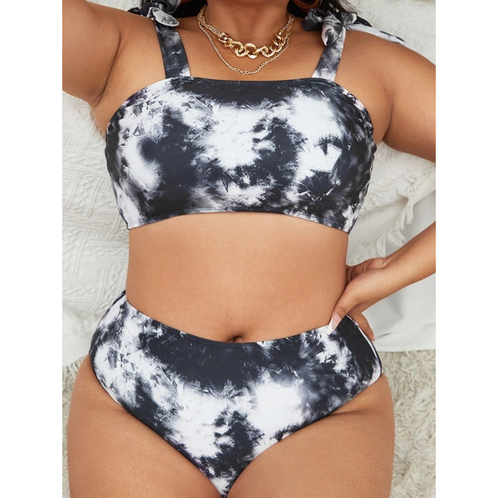 Damen Bikini-Set mit hohem Bund und trendy Crop-Oberteil Drune