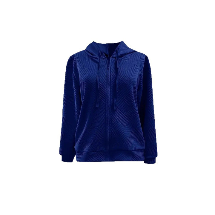 Damen Sportliche Kapuzenjacke mit strukturiertem Design und praktischen Taschen Drune