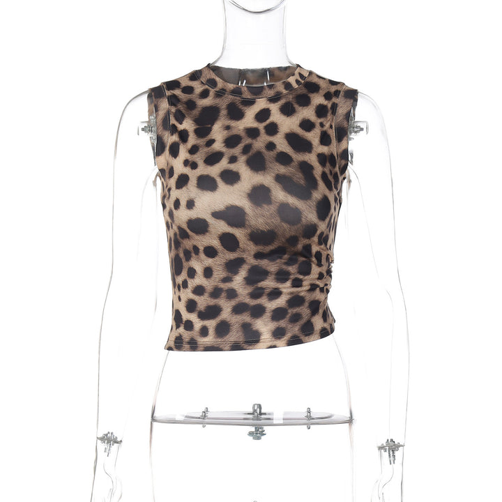 Damen Figürliches Top im Leopardenmuster Drune