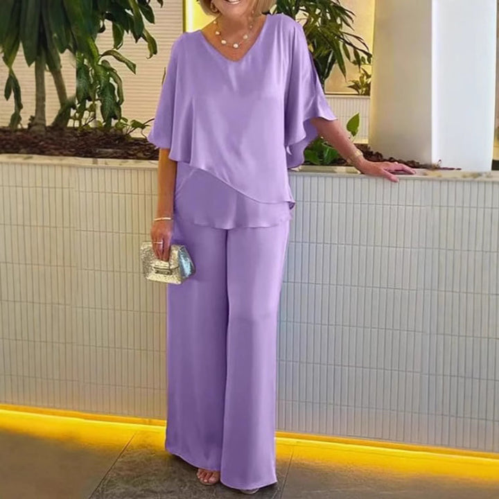 Damen Jumpsuit mit elegantem Layering und großzügigem Schnitt Drune
