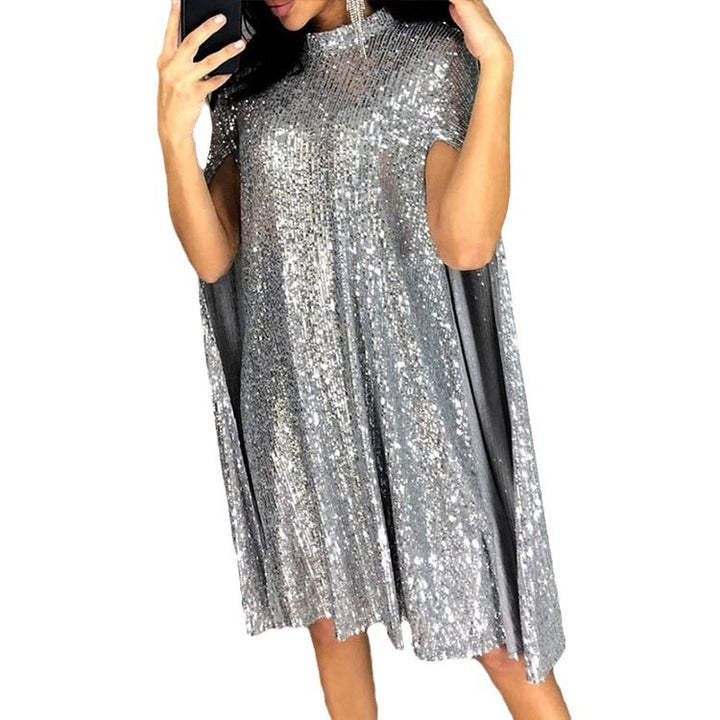 Damen Glamouröse Abendkleid mit Cape Drune