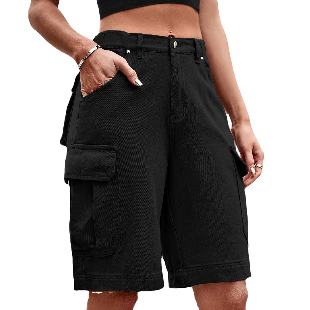 Damen Cargo-Shorts mit elastischem Bund und praktischen Taschen Drune