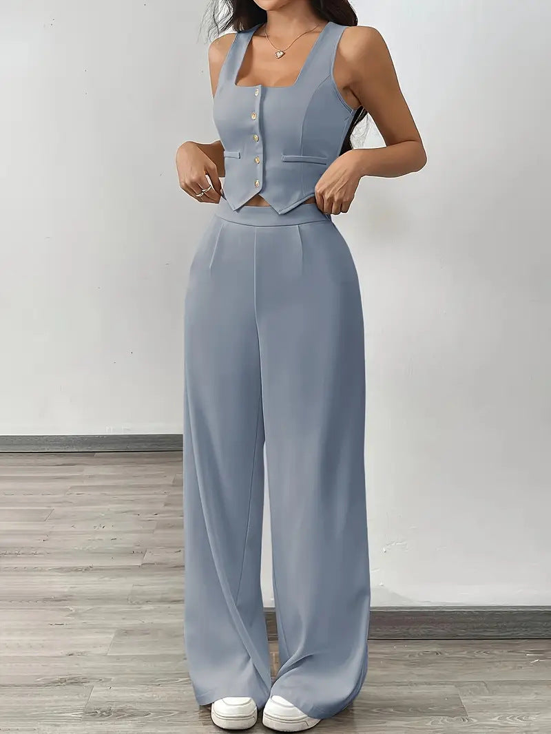 Damen modisches Zweiteiler Set Drune