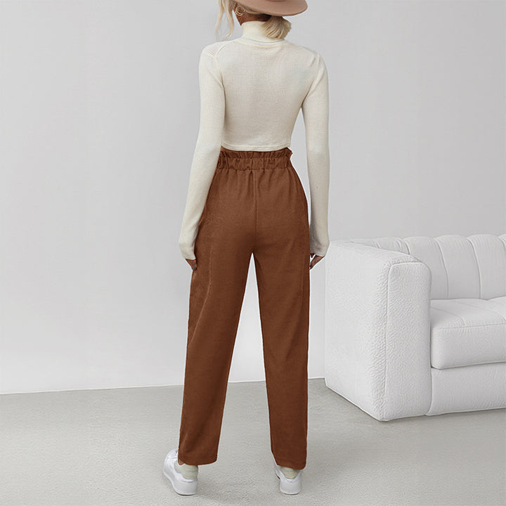 Damen Bequeme Chino-Hose Drune