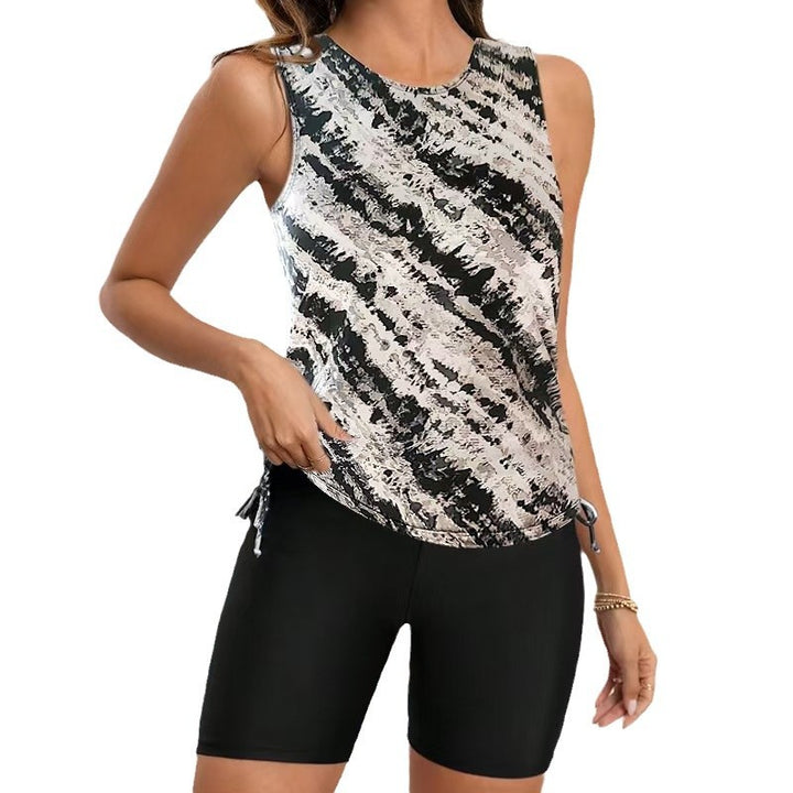 Frauen Stylisches Schwimm Tank und Shorts Set Drune