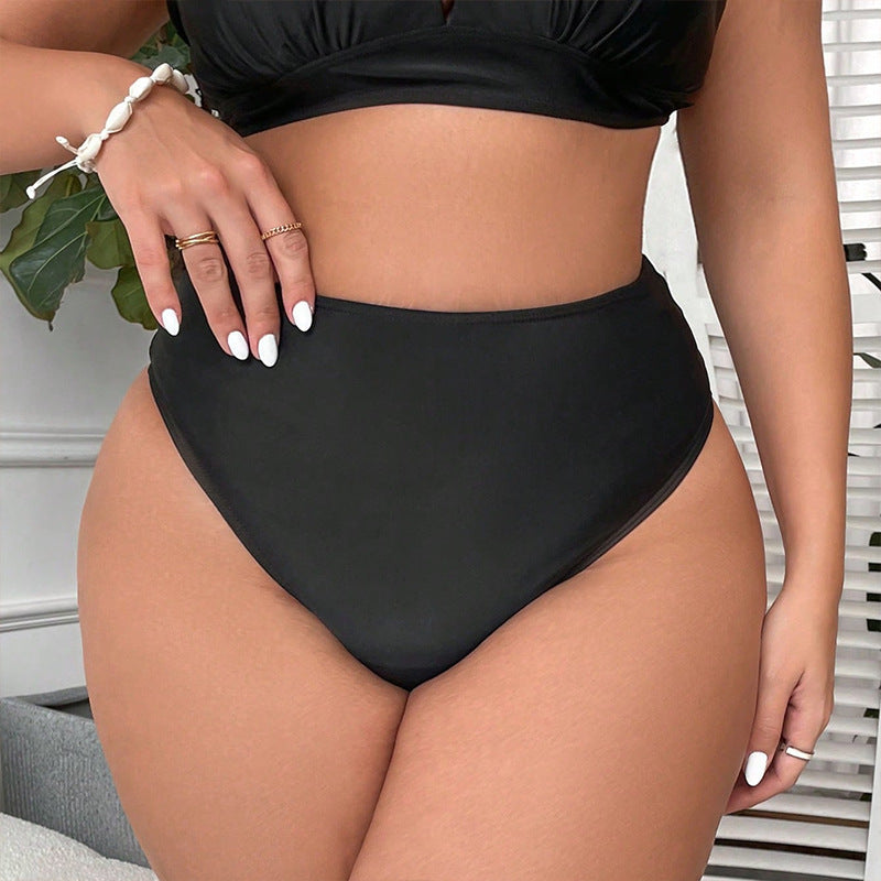 Damen Hoch geschnittene Bikini-Hose mit raffiniertem Cut-Out Drune