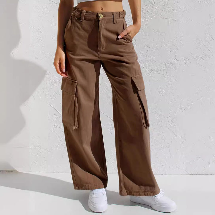 Damen Cargo-Hose mit praktischen Seitentaschen und lässigem Schnitt Drune