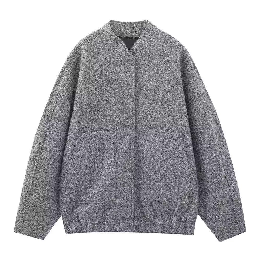 Damen Fleece-Jacke mit praktischen Taschen und elastischem Bund Drune