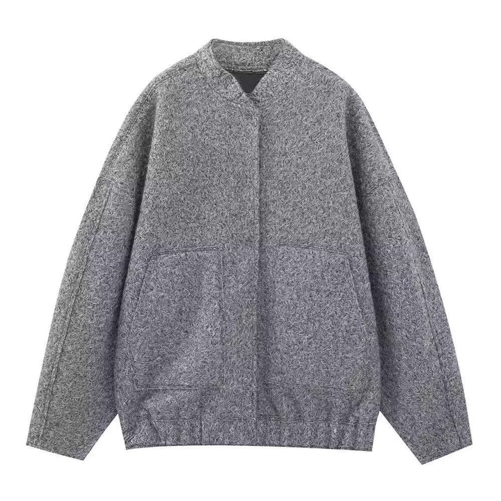 Damen Fleece-Jacke mit praktischen Taschen und elastischem Bund Drune