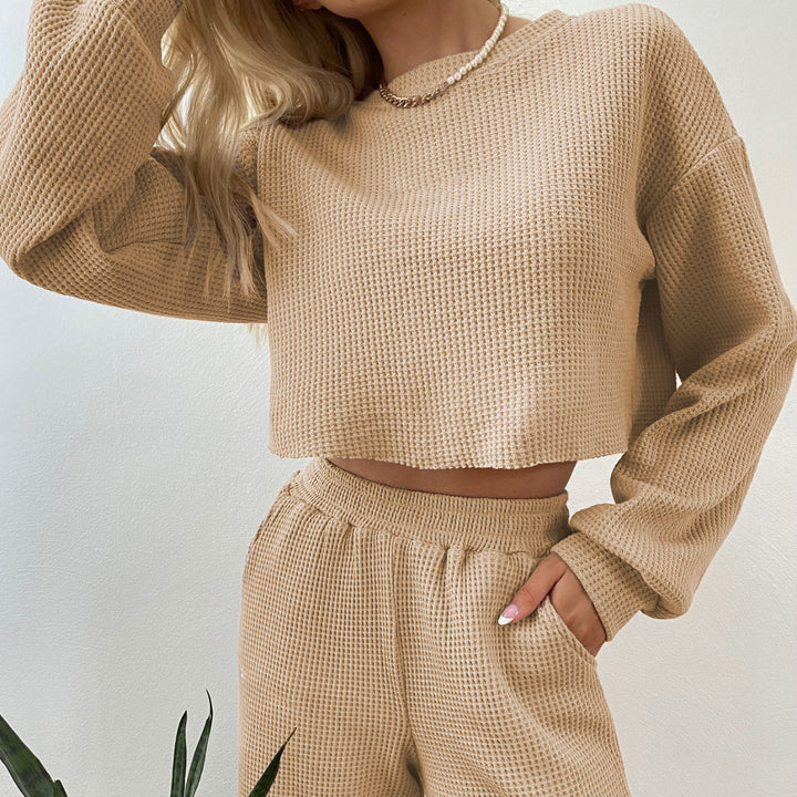 Damen lässiger und eleganter Strickanzug Drune