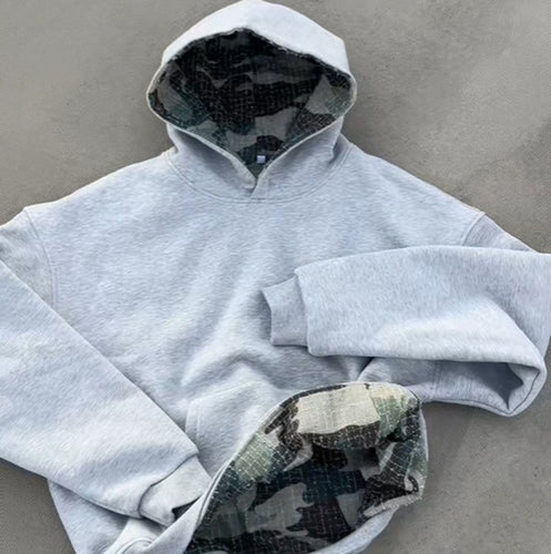 Damen Hoodie mit camouflaged gefüttertem Innenbereich Drune