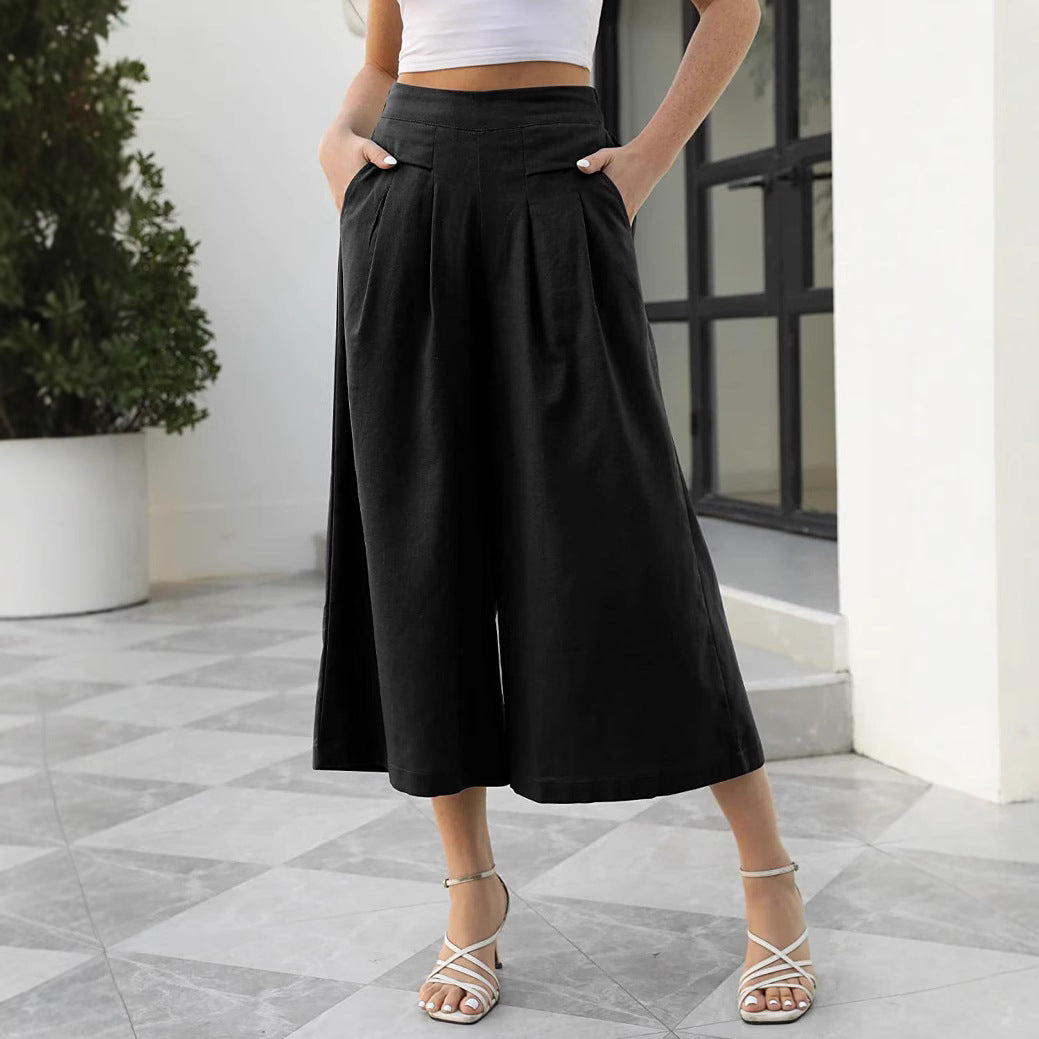 Damen Weite Culotte mit elegantem Schnitt Drune