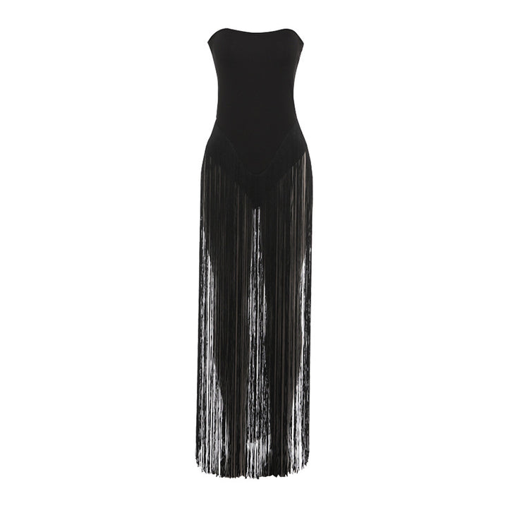 Damen Badeanzug mit fransigen Details Drune